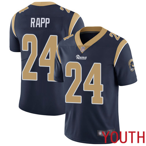 Los Angeles Rams Limited Navy Blue Youth Taylor Rapp Home Jersey NFL Football #24 Vapor Untouchable